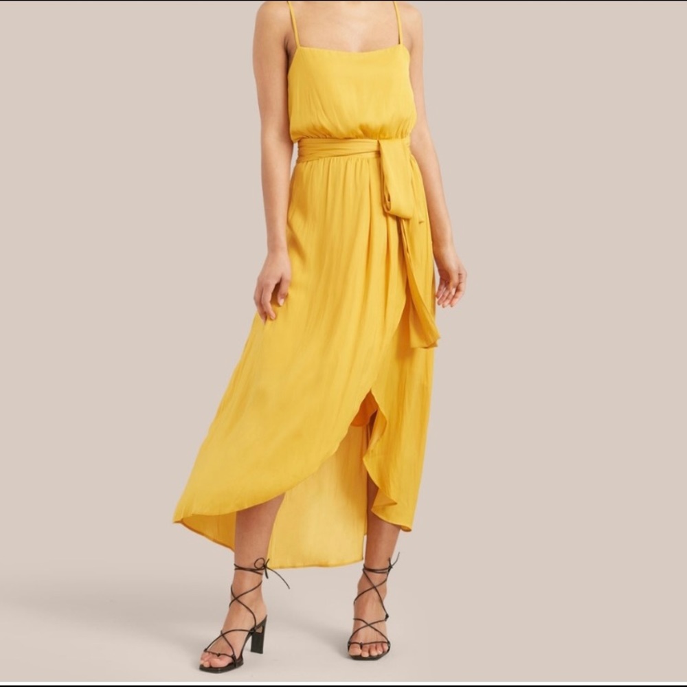 Modern Citizen Mustard High Low Dress